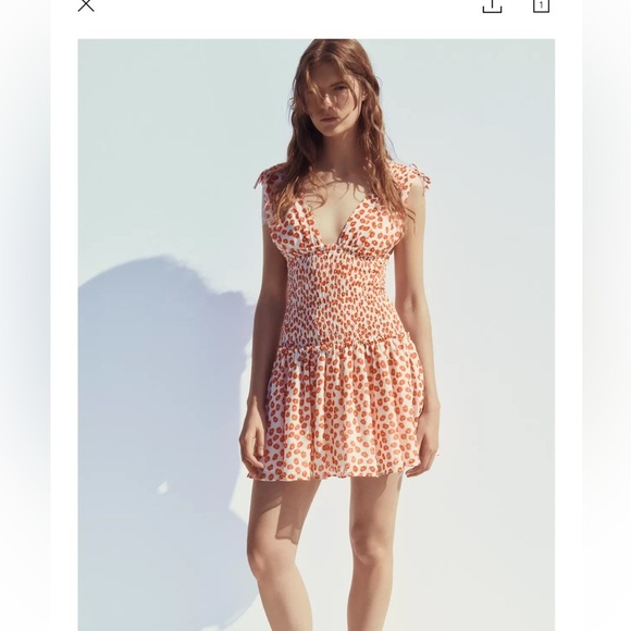 NWT ZARA FLORAL PRINT SHORT DRESS SIZE XS 
🚨FIRM PRICE NO DISCOUNT - Picture 9 of 15